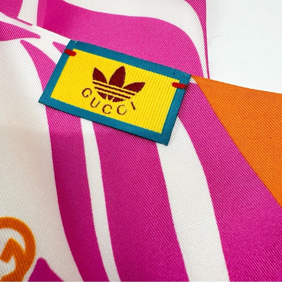 Gucci X Adidas Colorful Neck Bow Scarf 🔥🔥🔥😳😳👀 - Picture 5 of 10